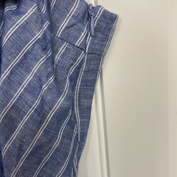 NWT Banana Republic blue striped belted dress - Picture 4 of 12